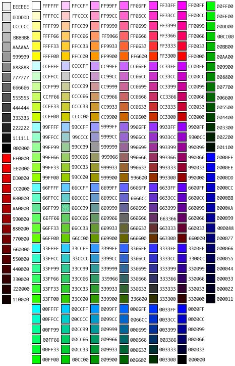 黃色系顏色|黄色系分类色卡RGB与16进制HEX色值与名称对照表大全